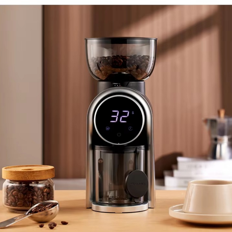 Coffee Bean Grinder Electric - 電動コーヒー豆グラインダー エスプレッソコーヒー粉出し機 家庭用小型 粗さ調整可能