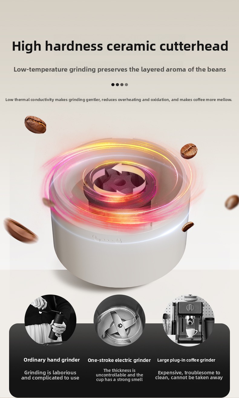 家庭用電動＆手動コーヒーグラインダー、家庭用醸造用ポータブル - Coffee Bean Grinder Electric のレビューと価格
