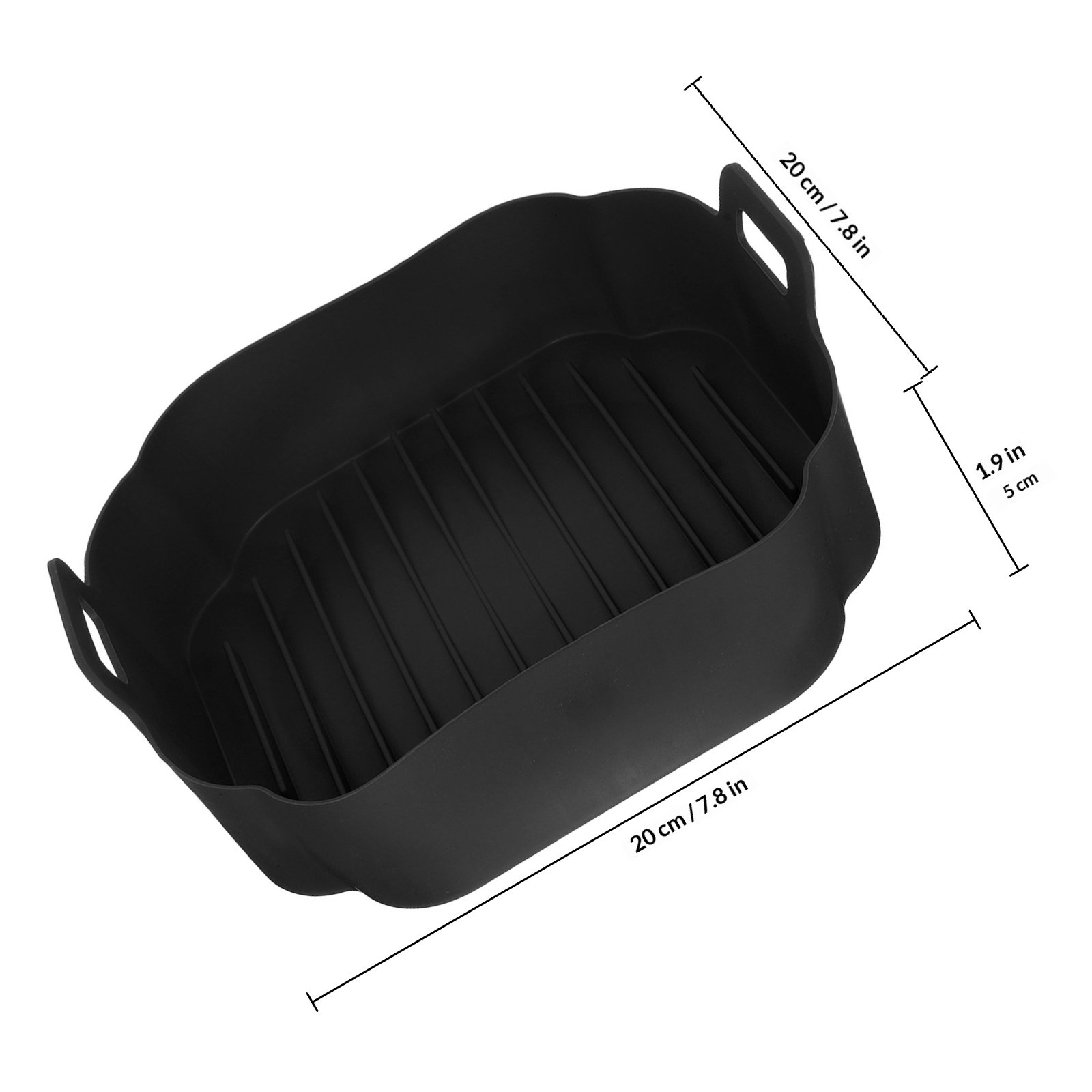 シリコン製エアフライヤー用鍋敷き、焦げ付き防止、耐熱性、再利 - Air Fryer Silicone Pot Liner のレビューと価格